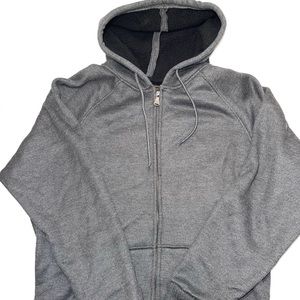 Walnut Creek Mens Zip Up Thermal Sweater Jacket Size XXL Gray